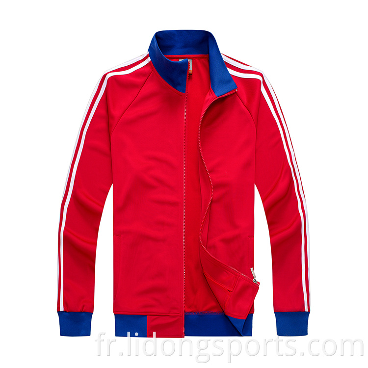 Nouveau dernier entraînement personnalisé sports de sports porte des hommes d'entraînement Jogging Jacket Sport Veste en gros